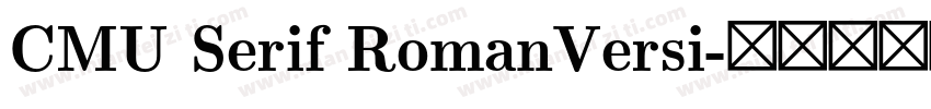 CMU Serif RomanVersi字体转换